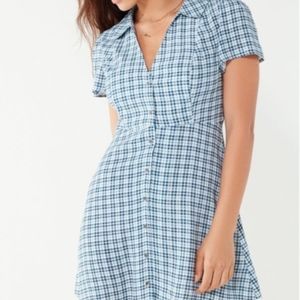 Urban Outfitters Mallory Button-Down Mini Dress